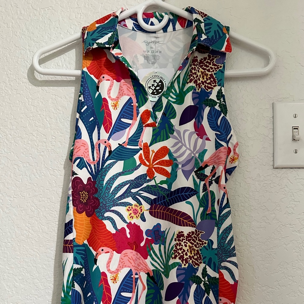 Flamingo tennis golf top